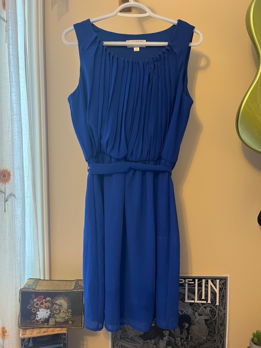 Soho Apparel royal blue midi dress